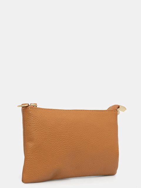 Answear.LAB torebka skórzana kolor brązowy