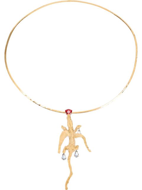 Valentino Garavani lizard pendant necklace - Gold - zdjęcie produktu nr 1