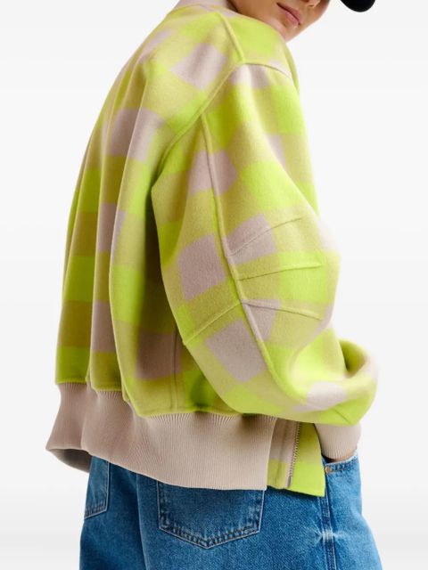 Essentiel Antwerp check-pattern cardigan - Neutrals