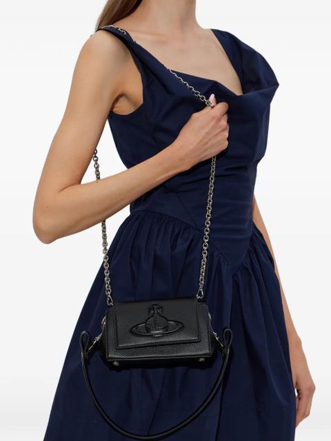 Vivienne Westwood debossed-orb chain-strap shoulder bag - Black - zdjęcie produktu nr 2