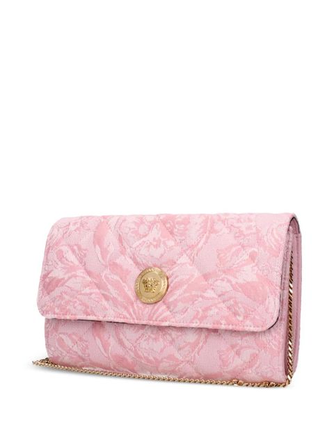 Versace Medusa quilted jacquard shoulder bag - Pink