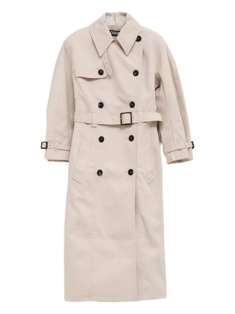 Jacquemus double-breasted belted trench coat - White - zdjęcie produktu nr 1