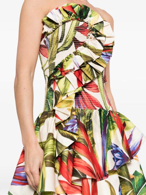 FARM Rio off-shoulder midi dress - Neutrals