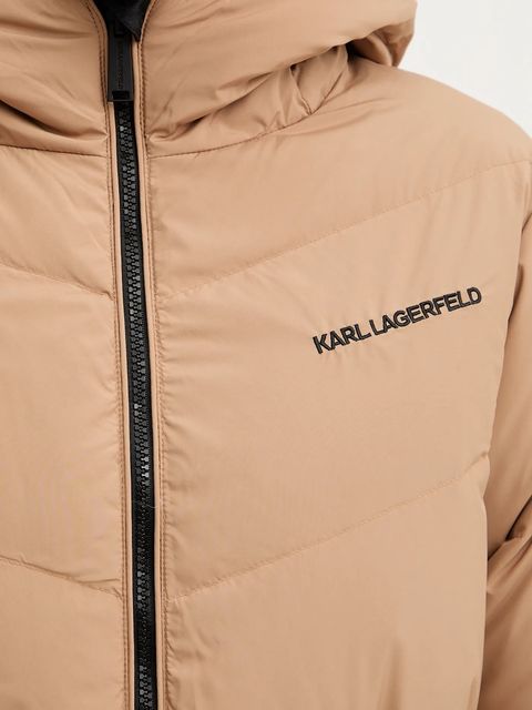 Karl Lagerfeld kurtka puchowa dwustronna kolor czarny zimowa A4W15045