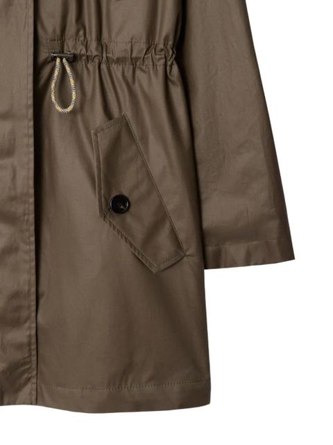 Burberry gabardine parka coat - Green - zdjęcie produktu nr 2