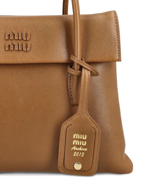 Miu Miu solitaire leather bag - Brown