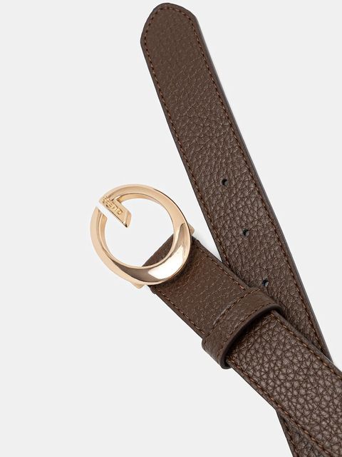 Guess pasek CAMDEN damski kolor brązowy BW9306 P5430