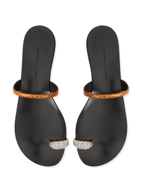 Giuseppe Zanotti Ring toe strap sandals - Gold