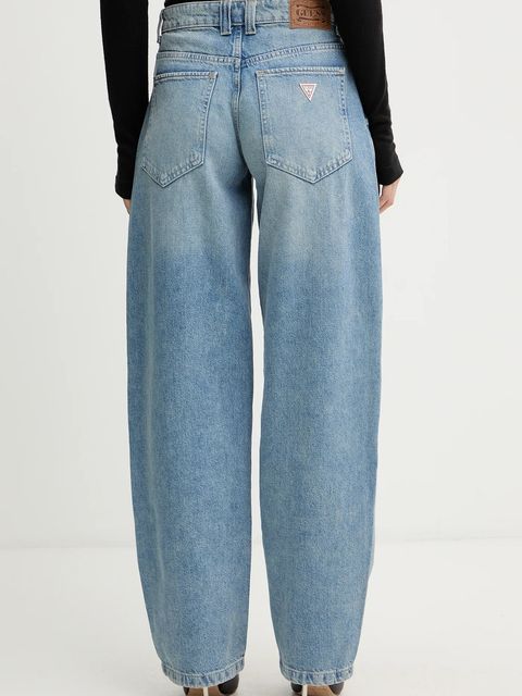 Guess jeansy damskie kolor niebieski W5BA2L D0742