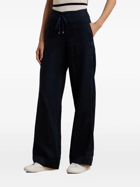 Lauren Ralph Lauren drawstring linen trousers - Blue