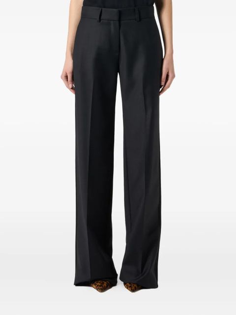 Blumarine twill trousers - Black