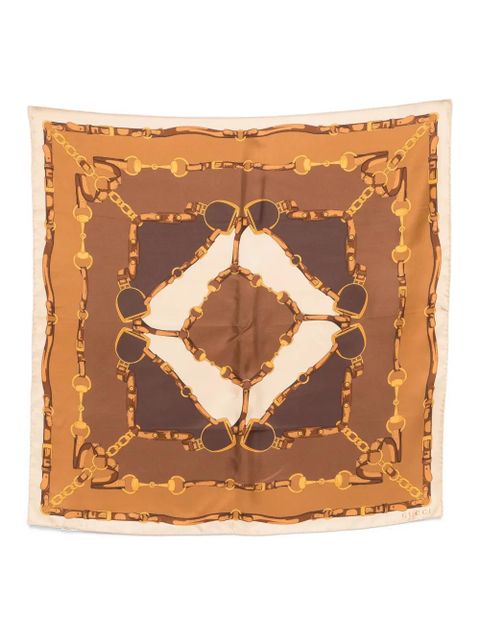 Gucci printed scarf - Brown - zdjęcie produktu nr 1