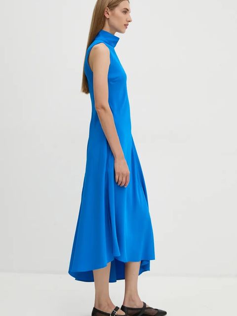 2NDDAY sukienka Albarra kolor niebieski midi rozkloszowana 2245126280