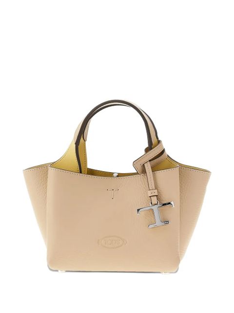 Tod's mini leather tote bag - Neutrals - zdjęcie produktu nr 1
