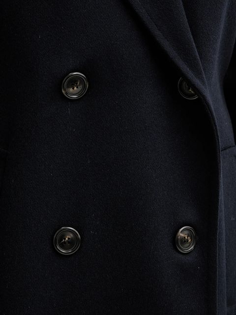 Marella płaszcz z dodatkiem wełny Emme by Marella kolor granatowy 2525016022200