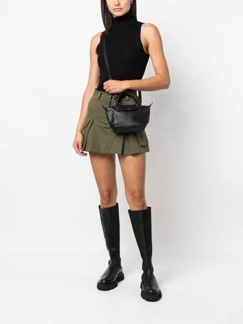 Longchamp Le Pliage leather mini bag - Black - zdjęcie produktu nr 2