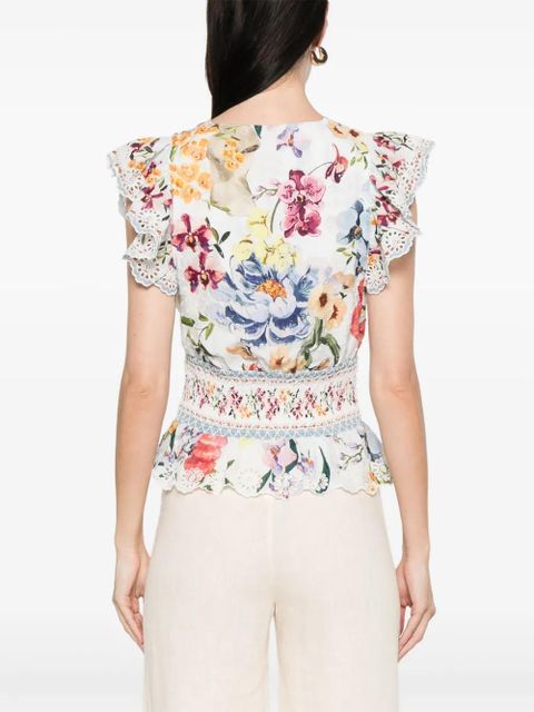 FARM Rio Greek Garden blouse - White