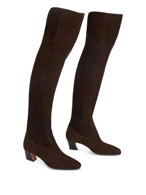 Aquazzura 50mm Nomad suede over-the-knee boots - Brown
