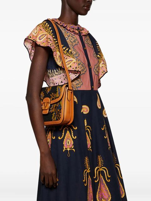 Valentino Garavani floral-pattern shoulder bag - Blue - zdjęcie produktu nr 2