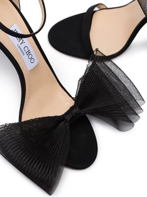 Jimmy Choo Aveline bow detail sandals - Black