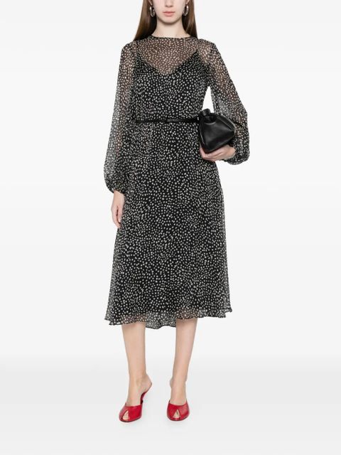 Max Mara belted polka-dot dress - Black - zdjęcie produktu nr 2