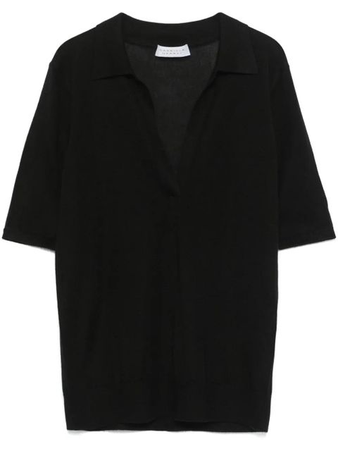 Gabriela Hearst Frank polo top - Black - zdjęcie produktu nr 1