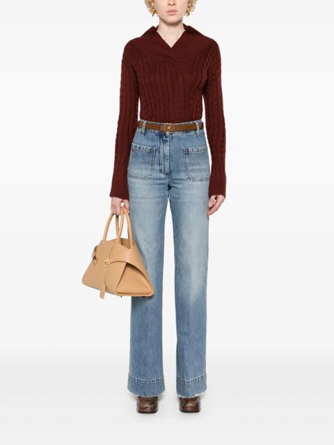Victoria Beckham Alina wide-leg jeans - Blue - zdjęcie produktu nr 2