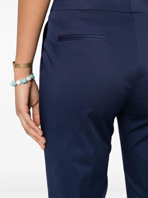 ETRO stretch-cotton cropped trousers - Blue