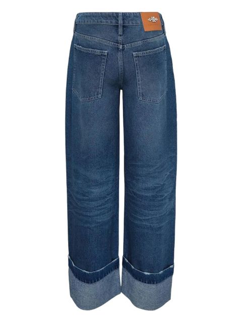 Simone Rocha distressed-detail jeans - Blue - zdjęcie produktu nr 2