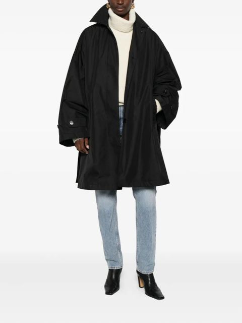 TOTEME drop-shoulder trench coat - Black