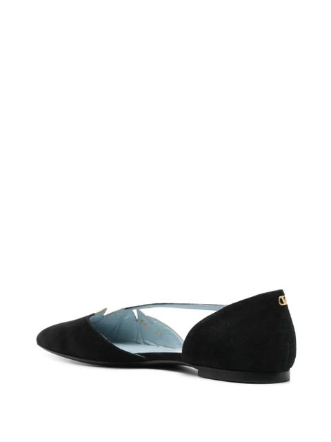 Valentino Garavani pointed-toe ballet flats - Black