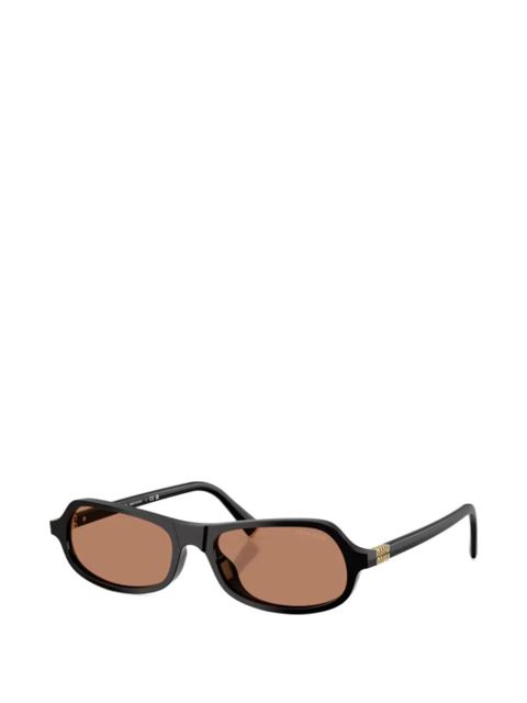 Miu Miu Eyewear logo-detail sunglasses - Black - zdjęcie produktu nr 2