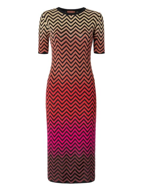 Missoni zigzag-pattern midi dress - Black - zdjęcie produktu nr 1