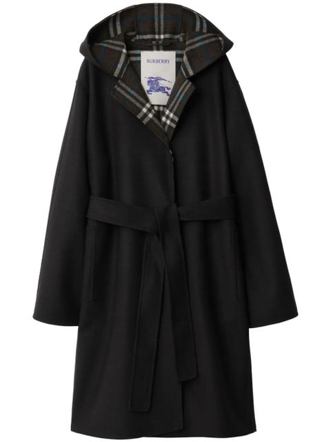 Burberry wool reversible hooded coat - Black - zdjęcie produktu nr 1