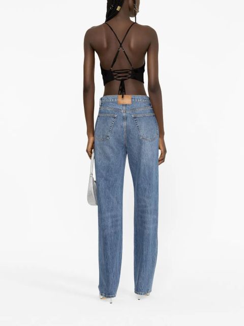 Alexander Wang mid-rise straight-leg jeans - Blue