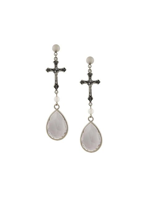 Givenchy crucifix pendant earrings - Metallic - zdjęcie produktu nr 1