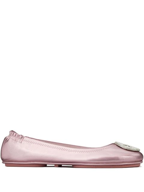 Tory Burch Minnie travel ballerina shoes - Pink - zdjęcie produktu nr 1