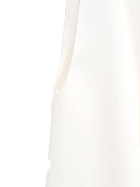 KHAITE Loe draped top - White