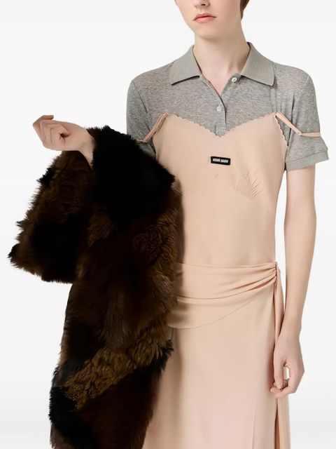Miu Miu marocain crepe dress - Pink - zdjęcie produktu nr 1