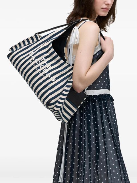 Marc Jacobs The Belted Canvas striped tote bag - Blue - zdjęcie produktu nr 2