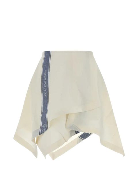 JW Anderson logo-detail mini skirt - Neutrals - zdjęcie produktu nr 2