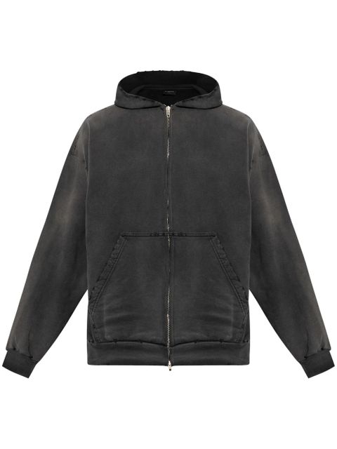 Balenciaga graphic logo print hoodie - Grey