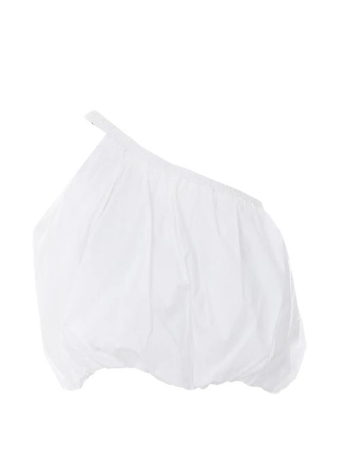 Eleh one-shoulder cropped top - White - zdjęcie produktu nr 1