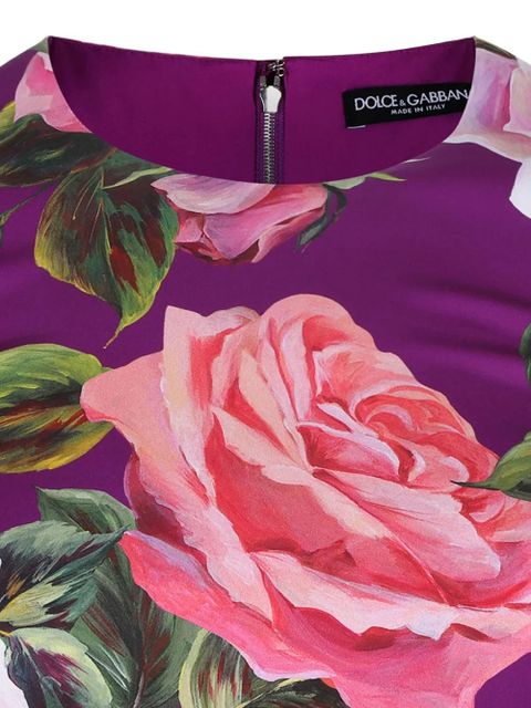 Dolce & Gabbana floral print dress - Purple - zdjęcie produktu nr 2