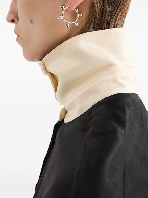 Jil Sander hoop earrings - Silver - zdjęcie produktu nr 2