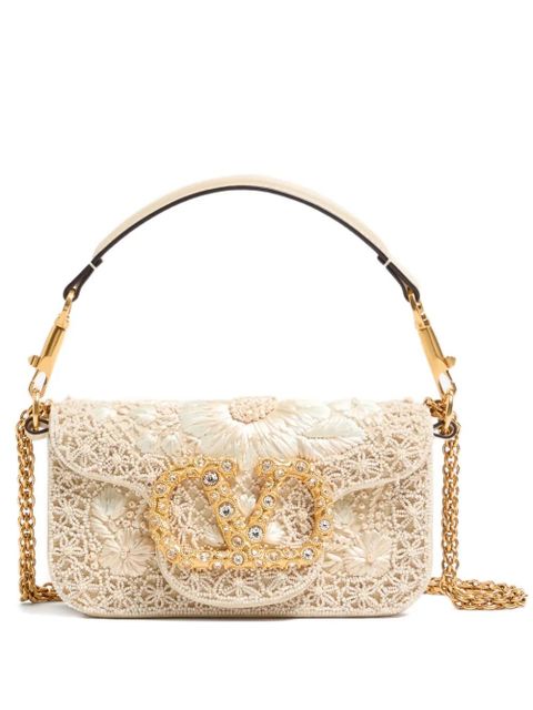 Valentino Garavani small Locò embroidered shoulder bag - Neutrals - zdjęcie produktu nr 1