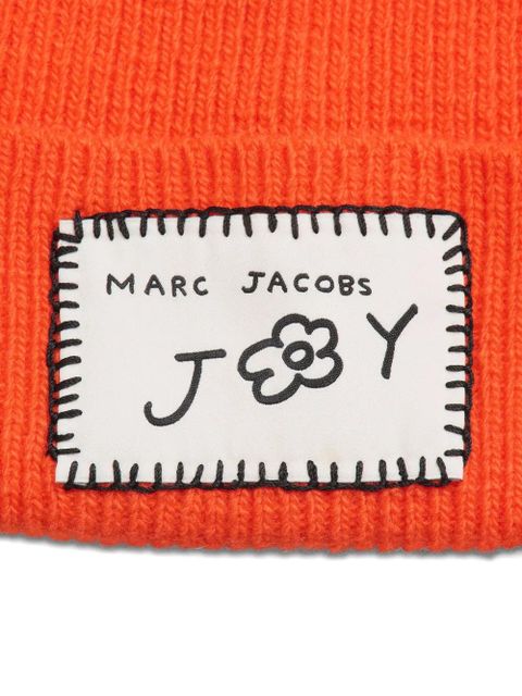 Marc Jacobs The Joy ribbed logo beanie hat - Orange - zdjęcie produktu nr 2