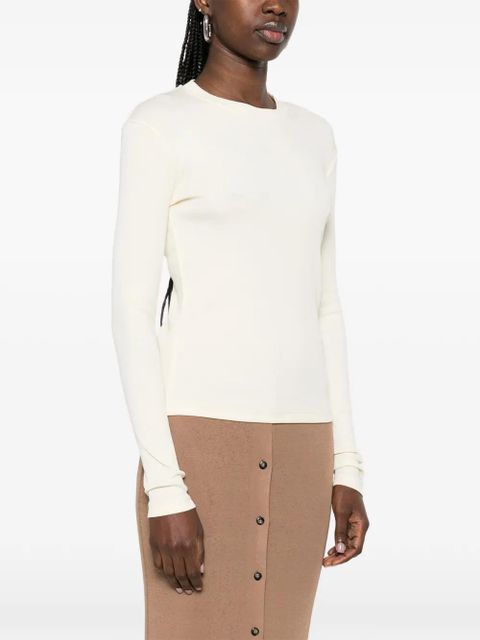 Nanushka slim-fit long-sleeve T-shirt - Yellow