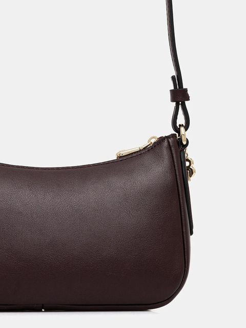 BOSS torebka skórzana kolor fioletowy 50547773