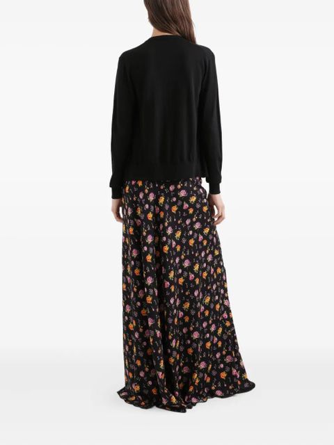 Dolce & Gabbana floral maxi skirt - Black